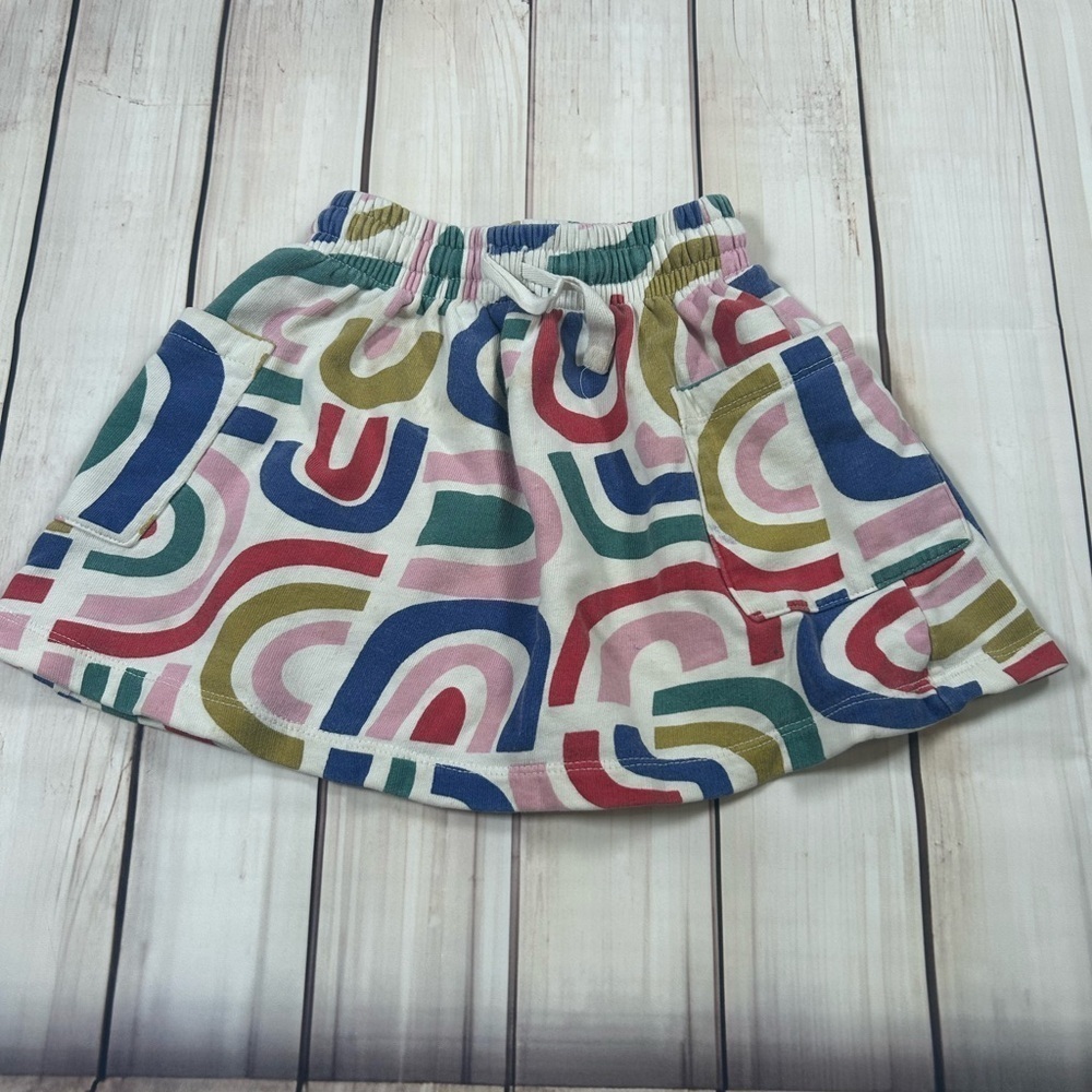 Hannah Anderson Colorful Geometric Patterned Skirt. Size 4